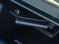 Porte-documents en cuir noir avec intérieur Pepita. Porsche 991 / 992